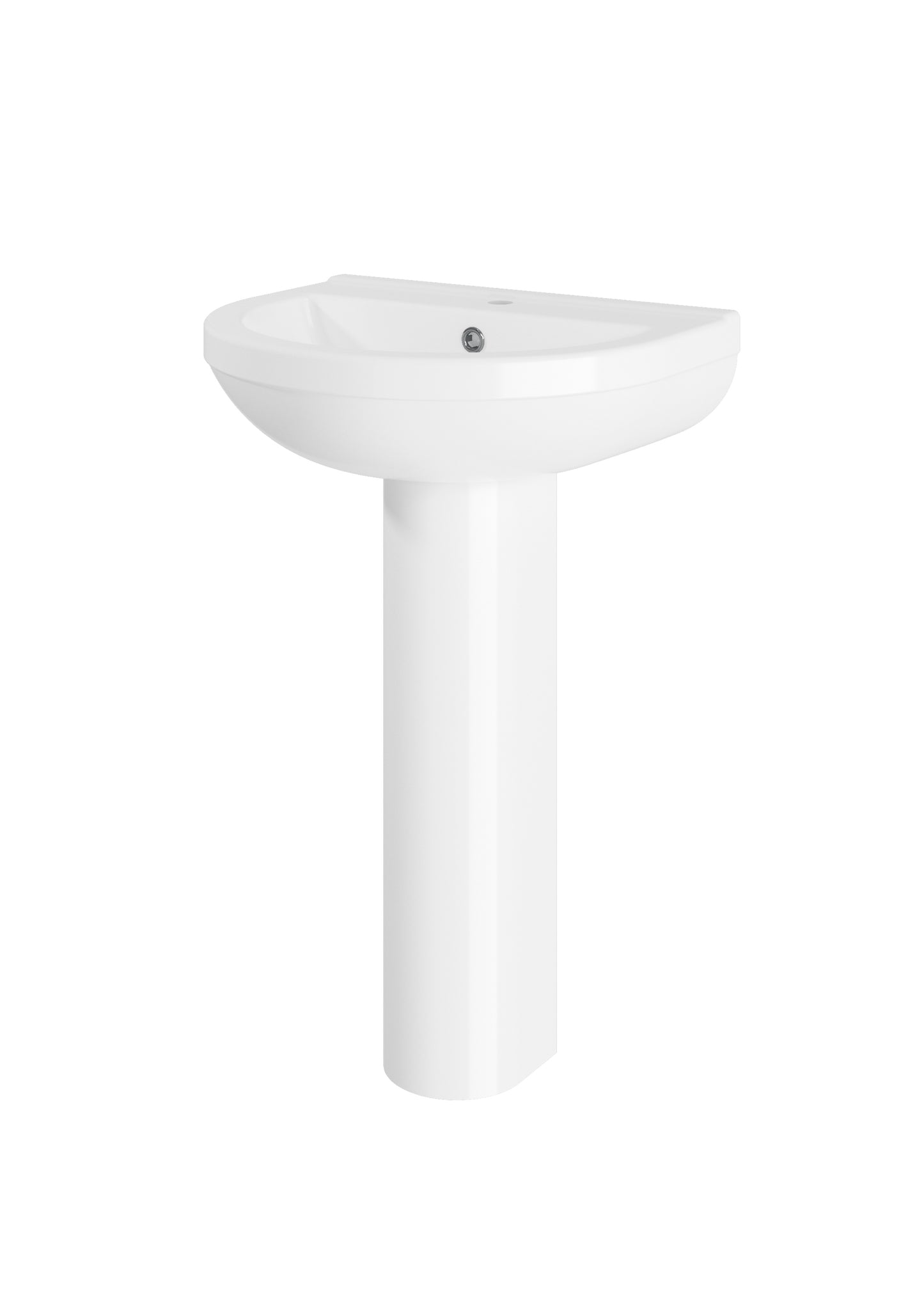 Biab 550mm 1 Tap Hole Basin & Pedestal