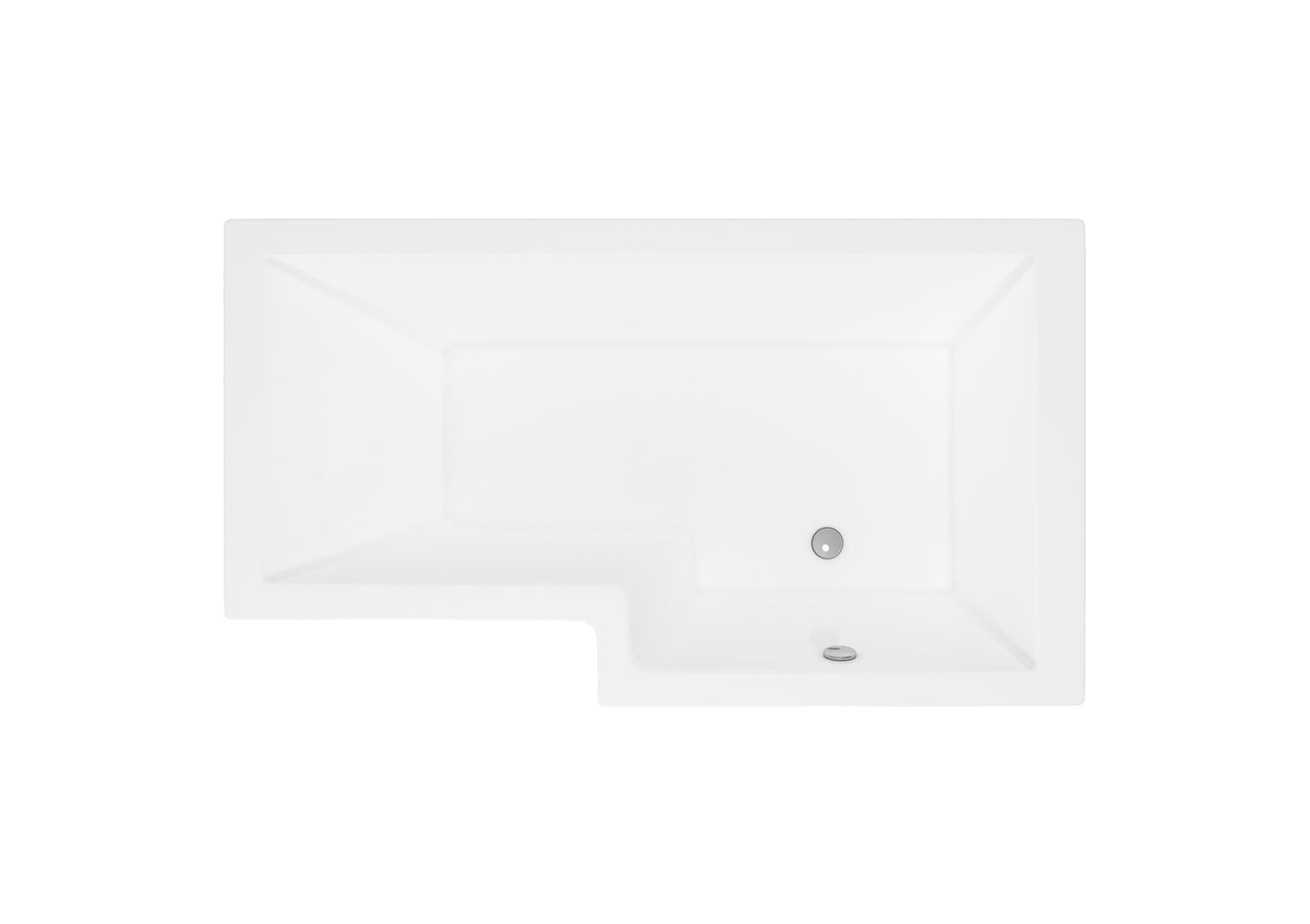 1600mm Right Handed L-Bath & Side Panel