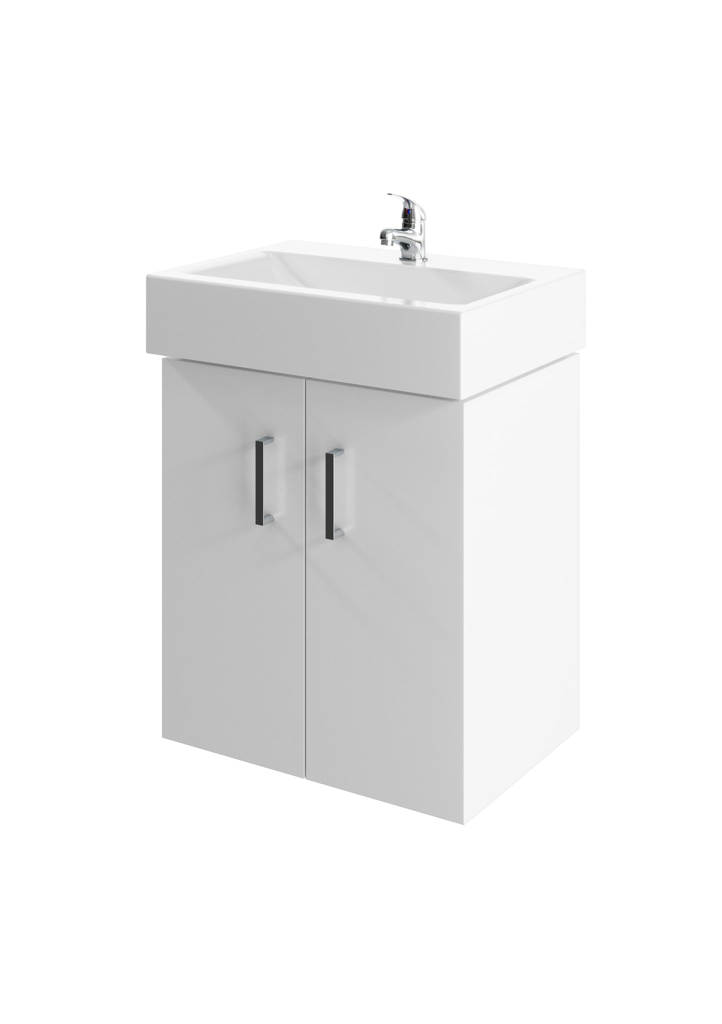 Tite 450mm 2 Door Wall Hung Unit With Basin