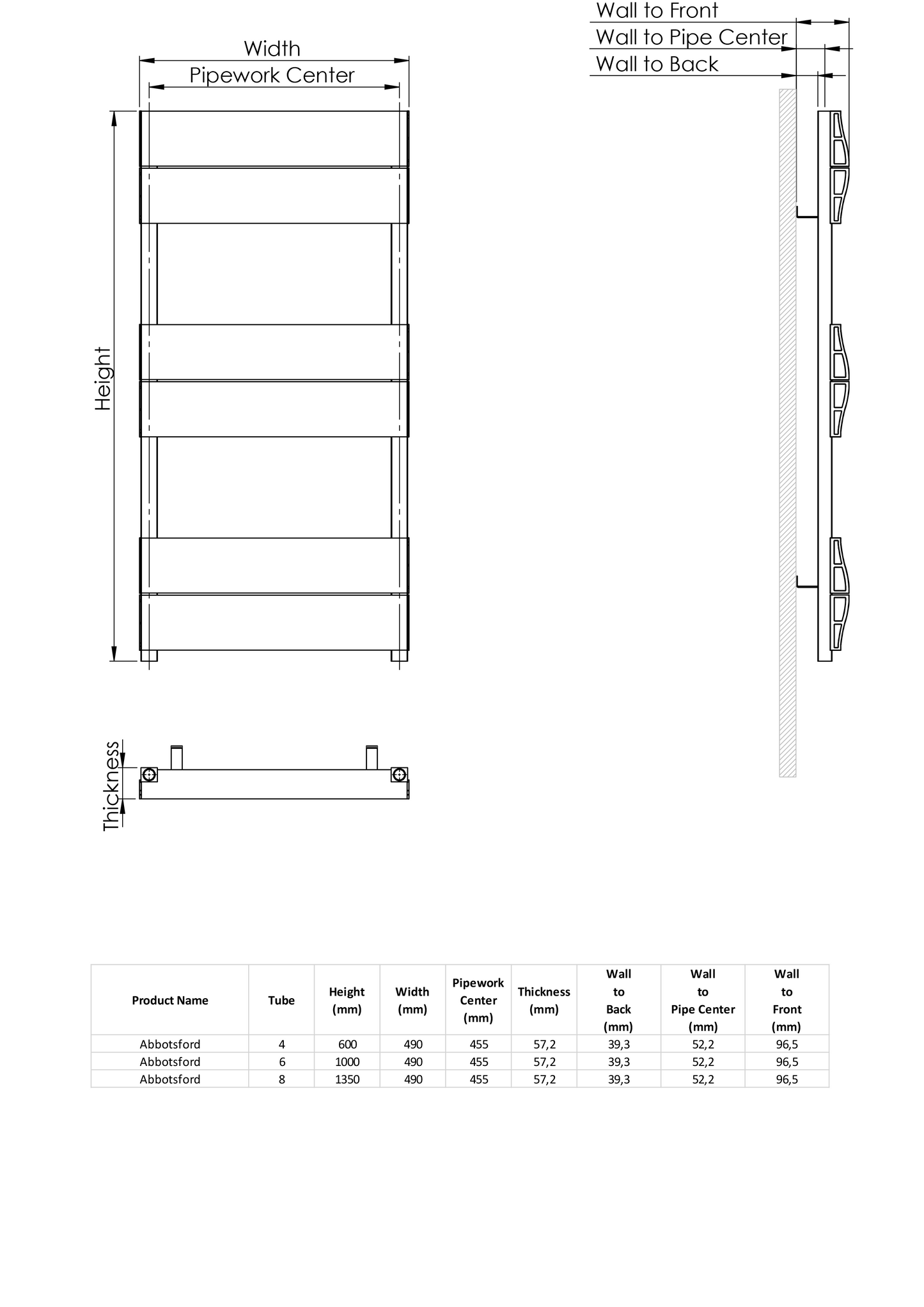 Abbotsford Towel Rail by Kartell