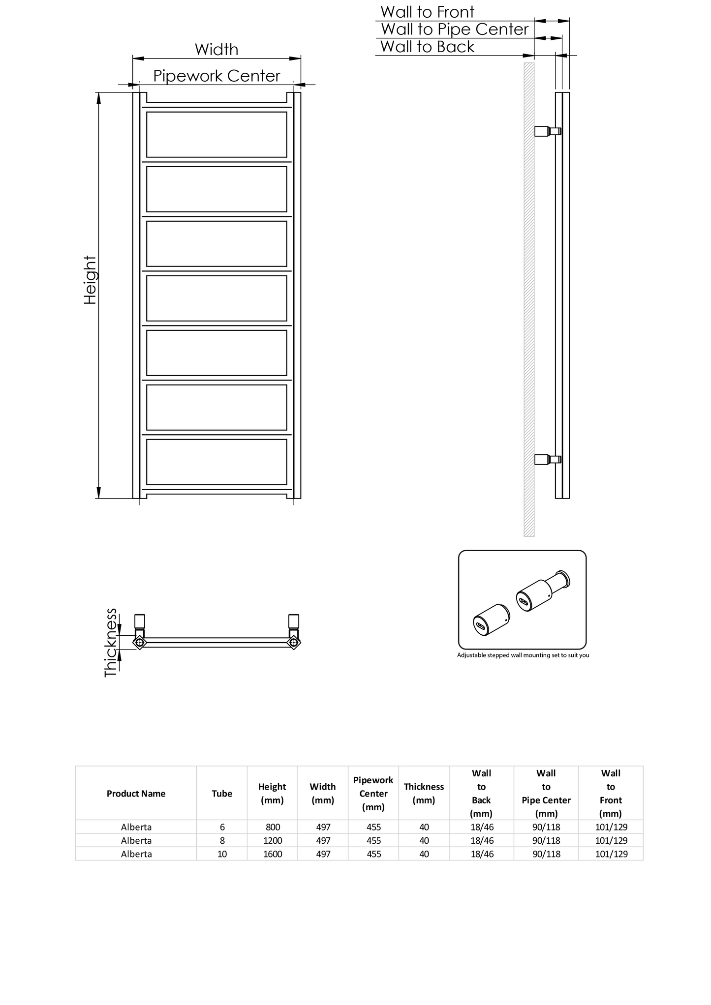 Alberta Towel Rail by Kartell