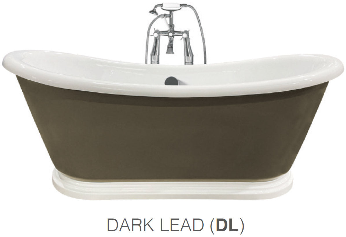 Boat Traditional Freestanding Grey Bateau Double Ended Bath (SY-FSB310 - SLATE GREY (SG))