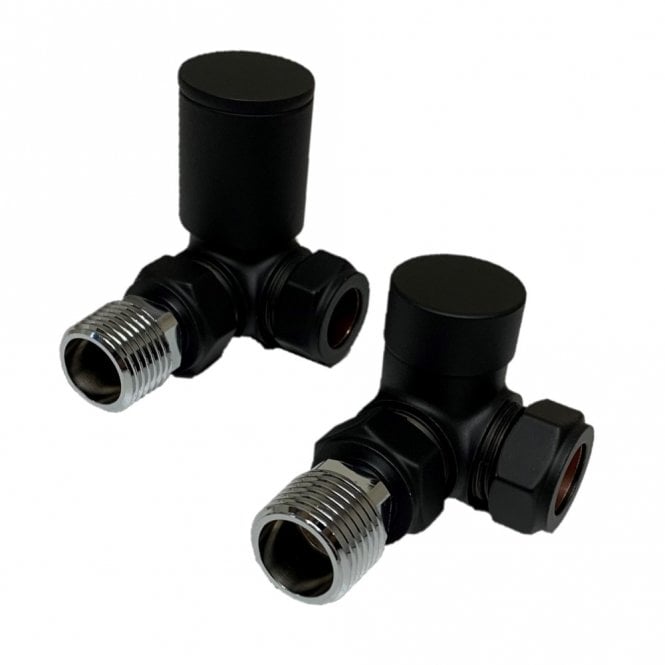 Manual Black Radiator Valves by Kartell