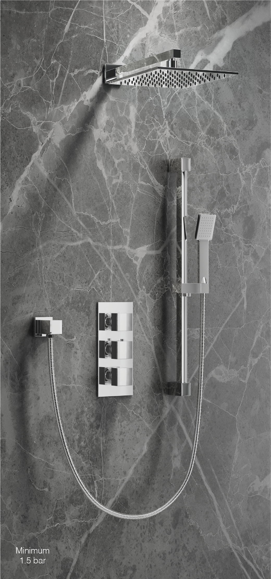 Synergy Dee Concealed Shower Set (SY-CVQ11 & SY-SA02 & SY-SHD2020 & SY-SR34 & SY-WE02)