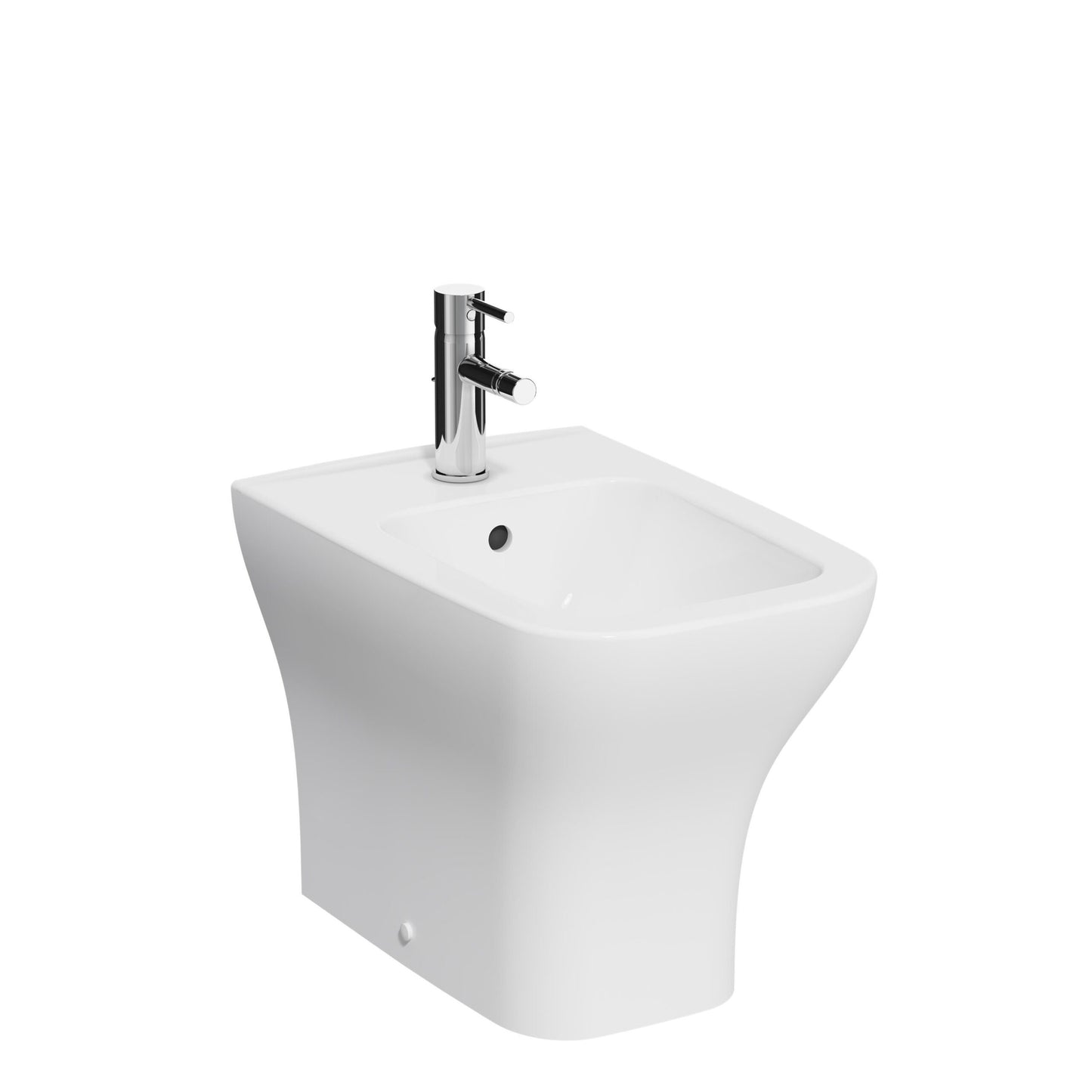 Eklipse Square Back to Wall Bidet by Kartell