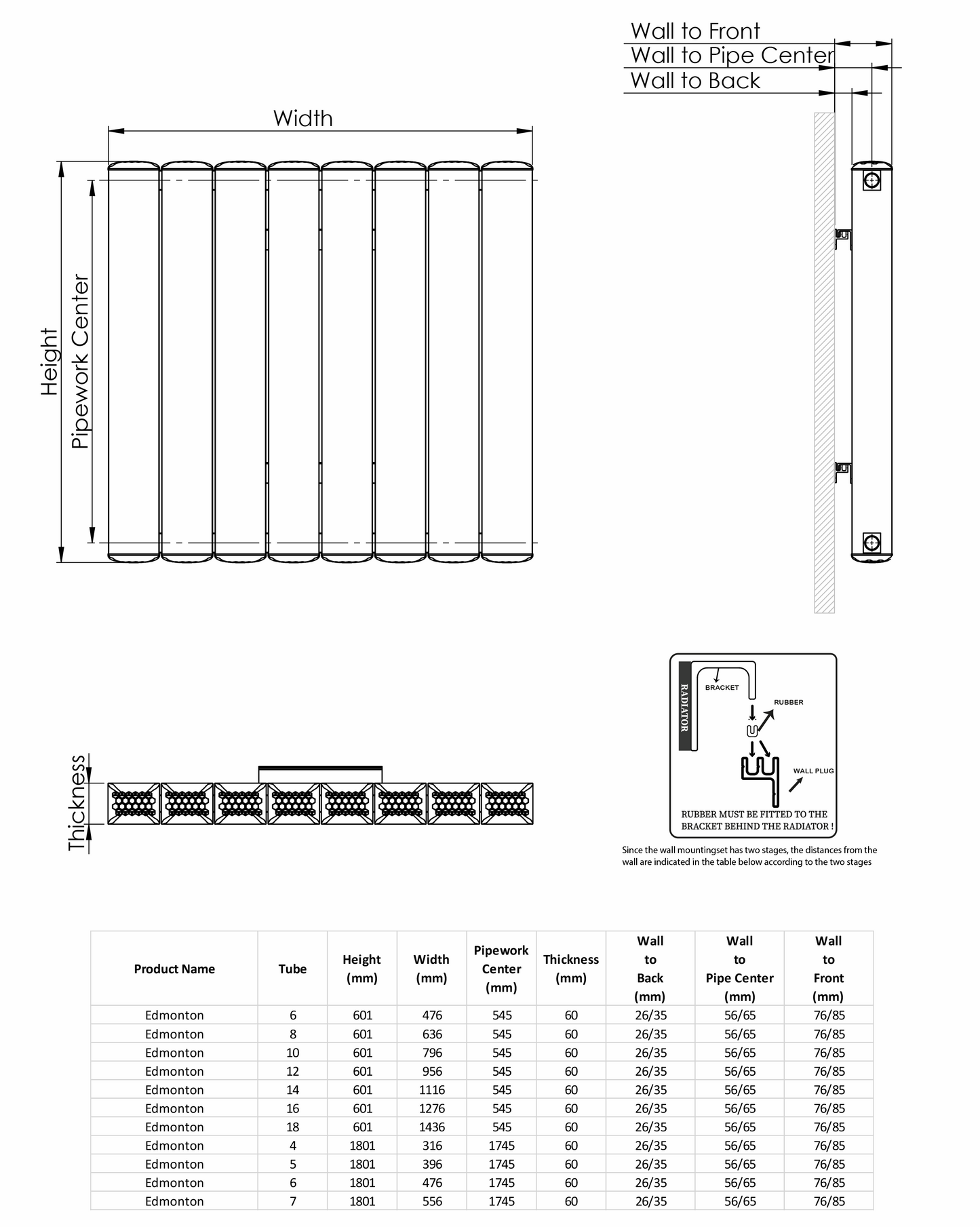 Edmonton Horizontal Radiator by Kartell