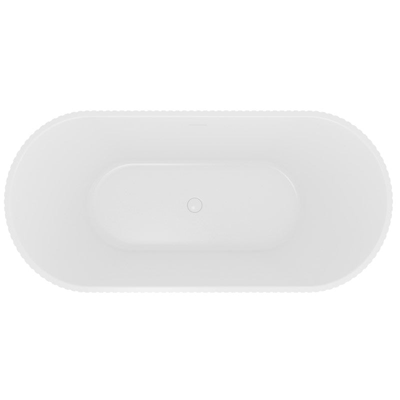 Estriado Fluted Modern Ribbed Freestanding Bath (SY-FSB353-A)