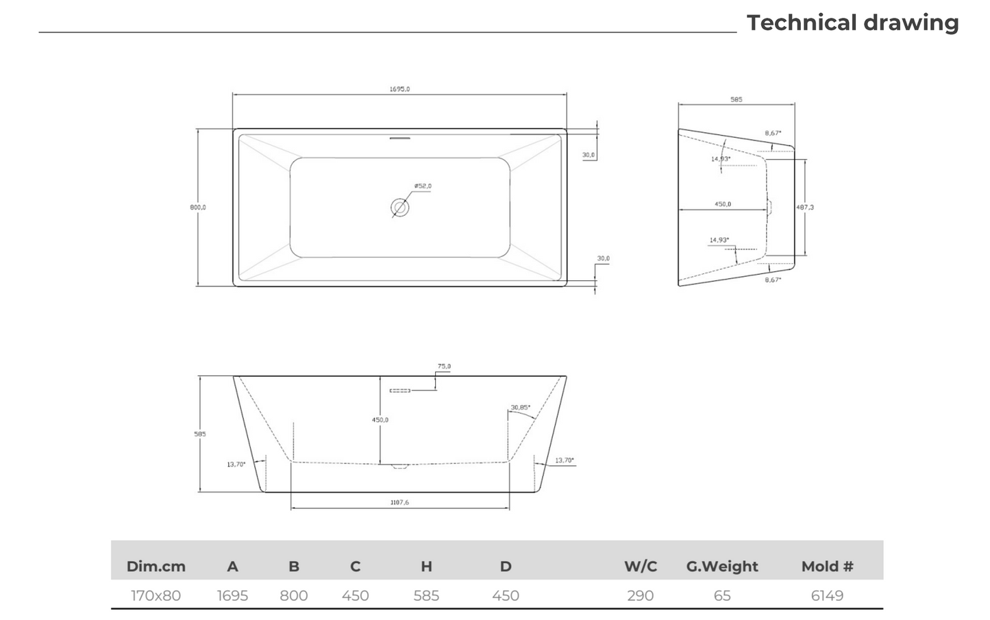 Kruze Freestanding Bath by Kartell