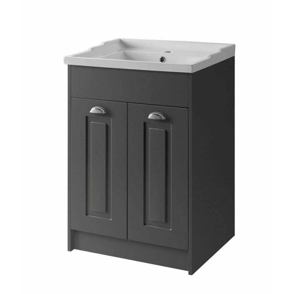 Astley 600mm Floor Standing 2 Door Unit & Basin by Kartell