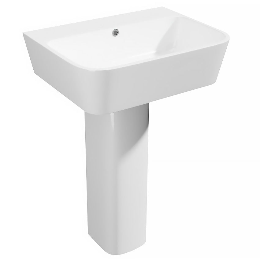 Genoa Square 550mm 1 Tap Hole Basin by Kartell