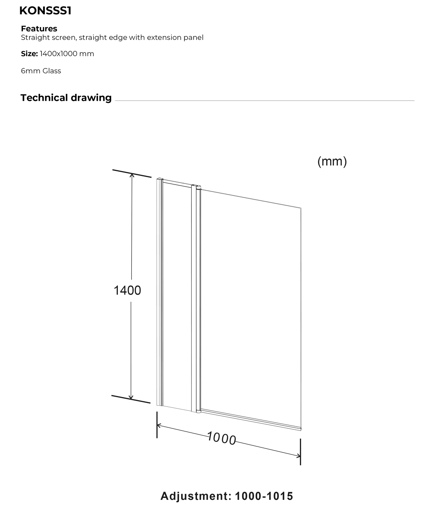 Koncept Bath Screen by Kartell