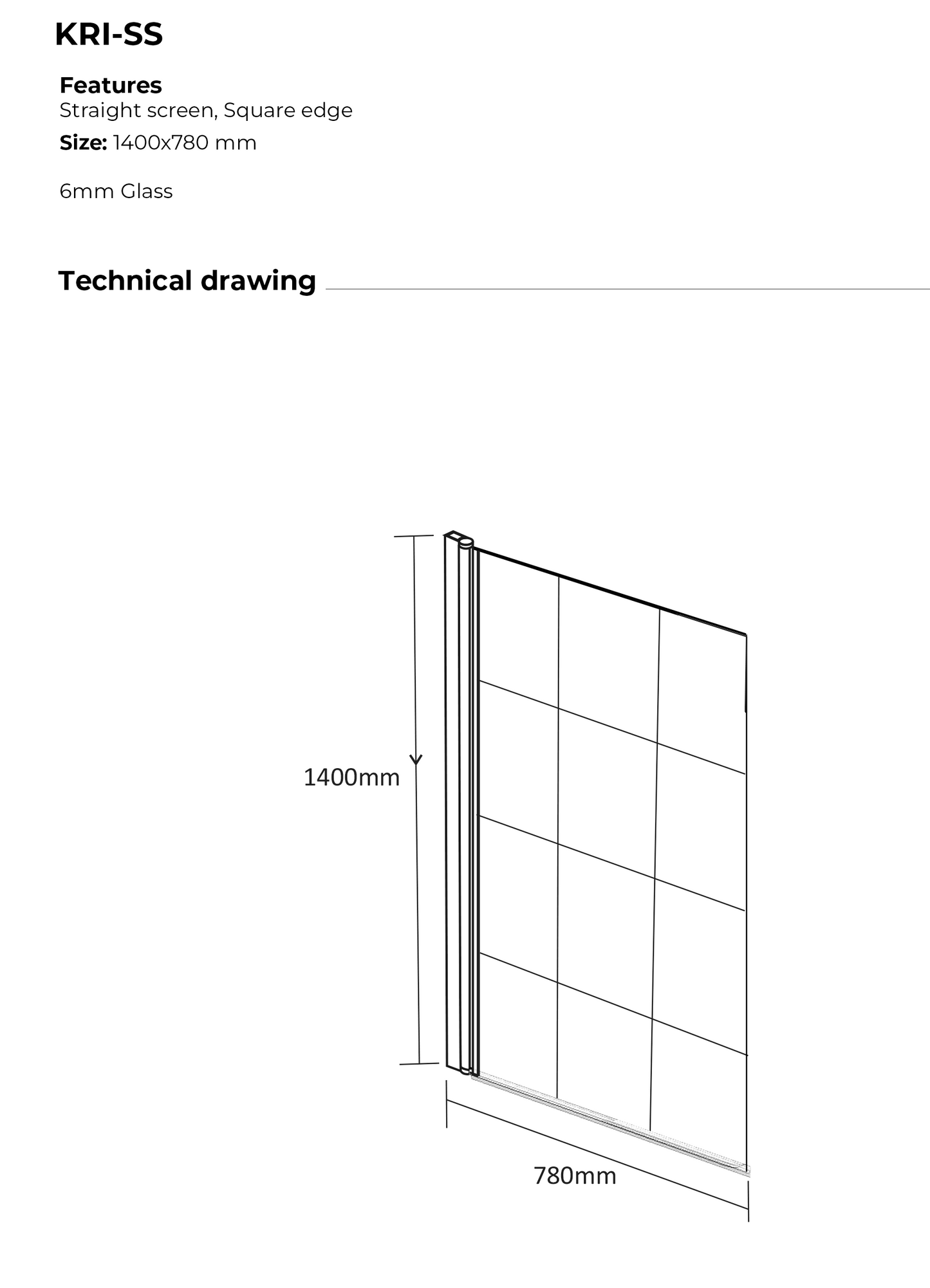 Krittal Bath Screen by Kartell