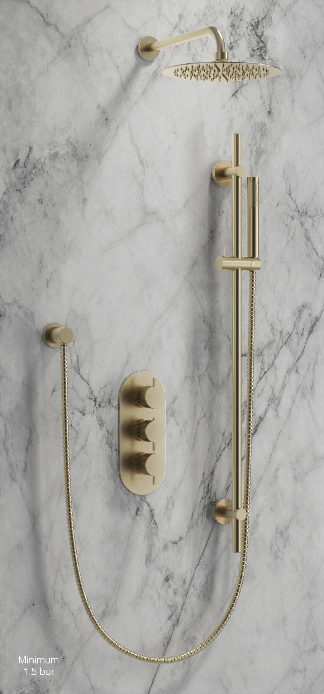Synergy Lagan Concealed Shower Set (SY-CVZ10BB & SY-SA01BB & SY-SHP32BB & SY-SR02BB & SY-WE01BB)