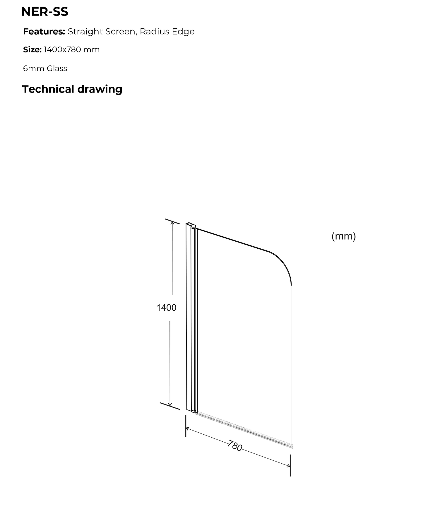 Nero Bath Screen by Kartell