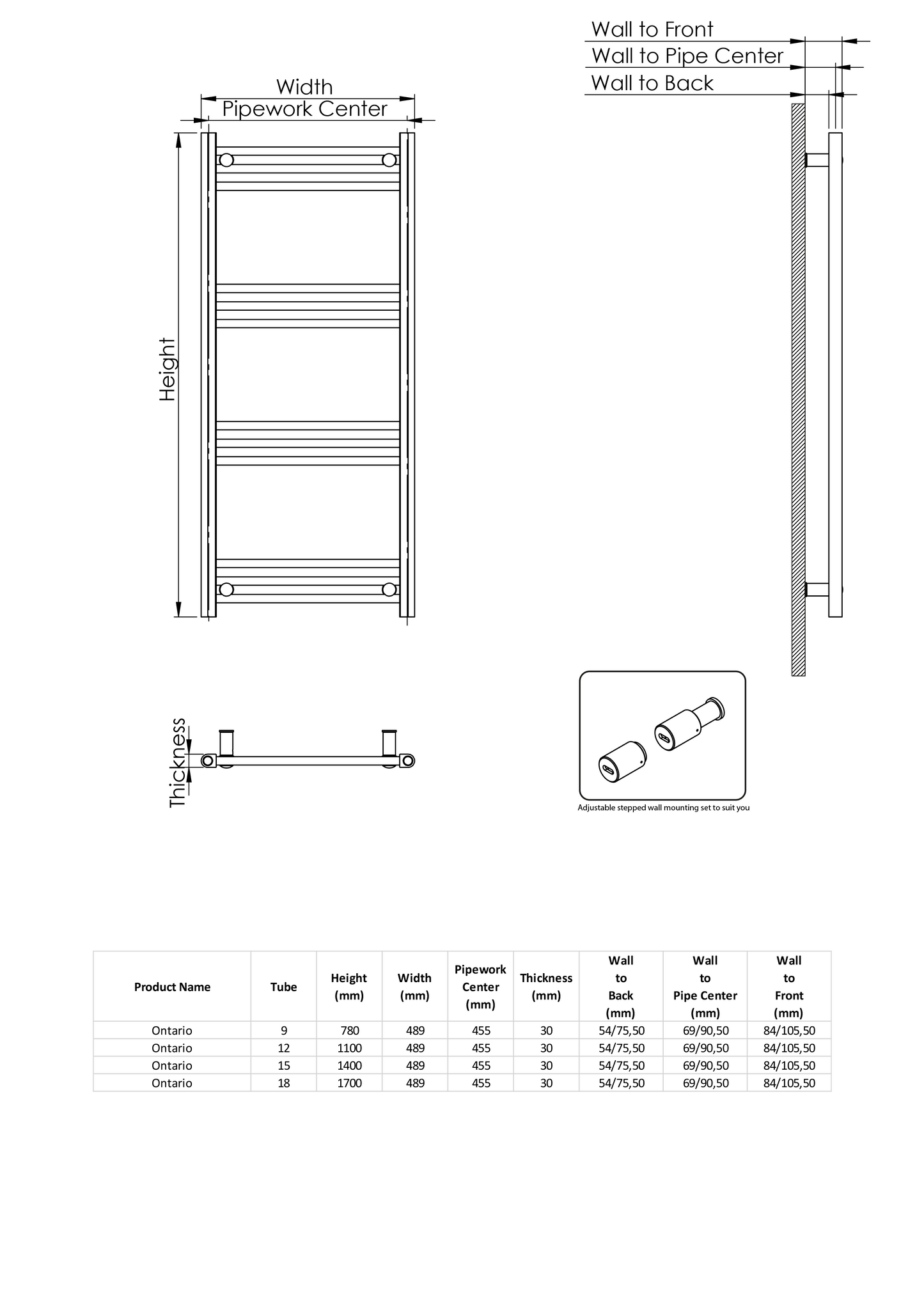 Ontario Towel Rail by Kartell