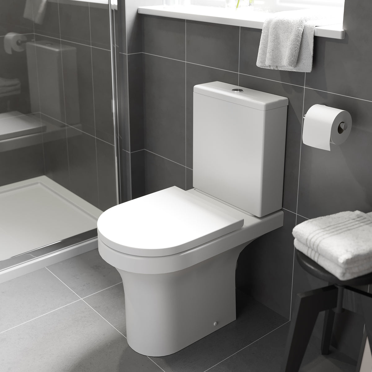 Ozone Rimless Close Coupled WC Pan by Kartell