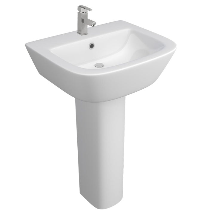 Pure 1 Tap Hole Basin & Pedestals by Kartell