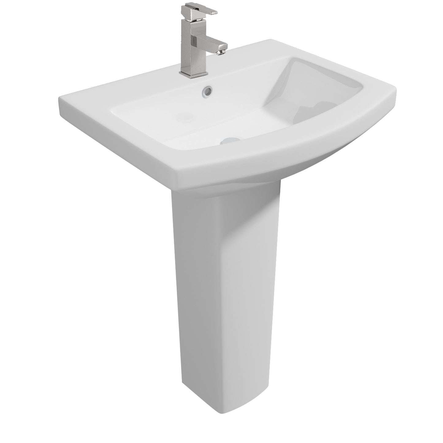 Trim 550mm 1 Tap Hole Basin by Kartell