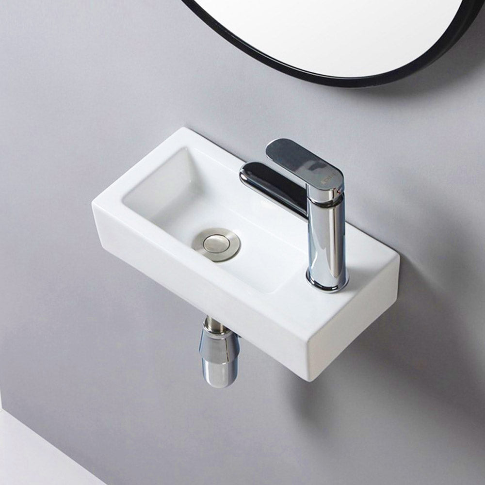 Synegy Insu 365Mm Left Hand Wall Hung Basin (SY-WHB6088L)