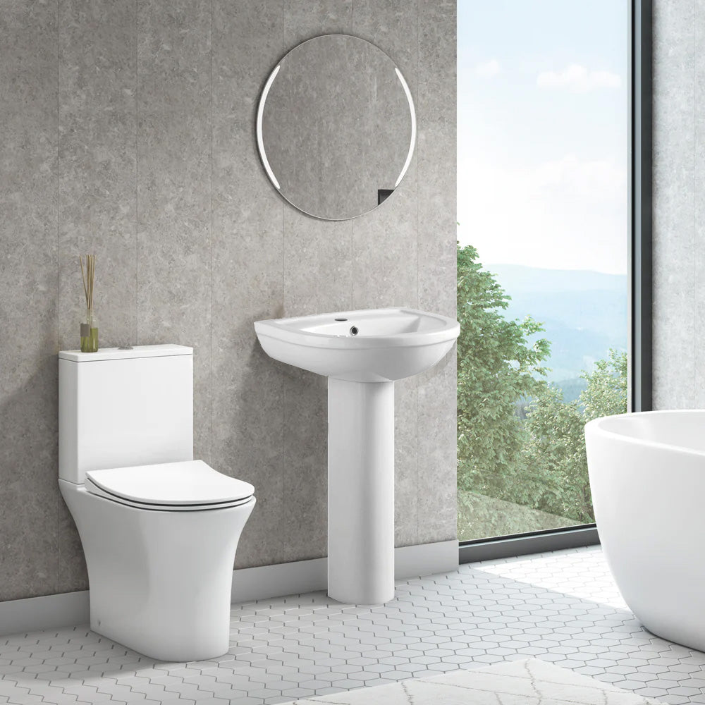 Synergy Fluid 500 X 400Mm 1 Tap Hole Basin (SY-FLU10 & SY-FLU14)