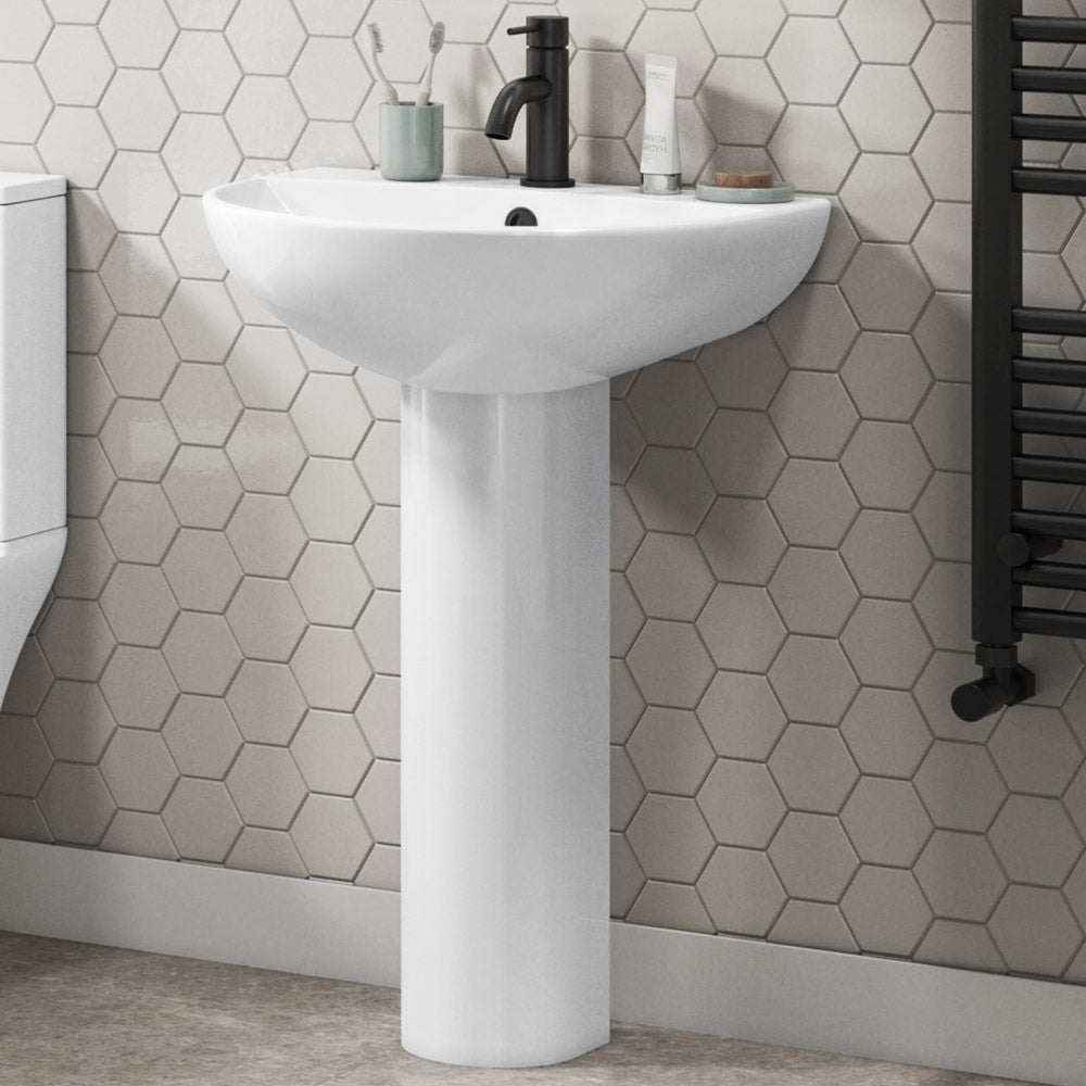 Synergy Fluid 500 X 400Mm 1 Tap Hole Basin (SY-FLU10 & SY-FLU13)