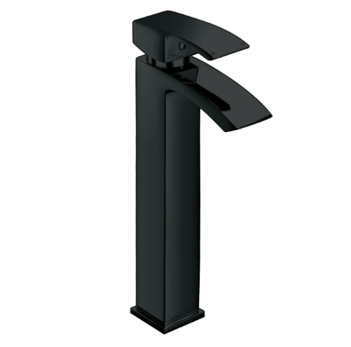 Fiuto Nero Hi-rise Mono Basin Mixer by Kartell