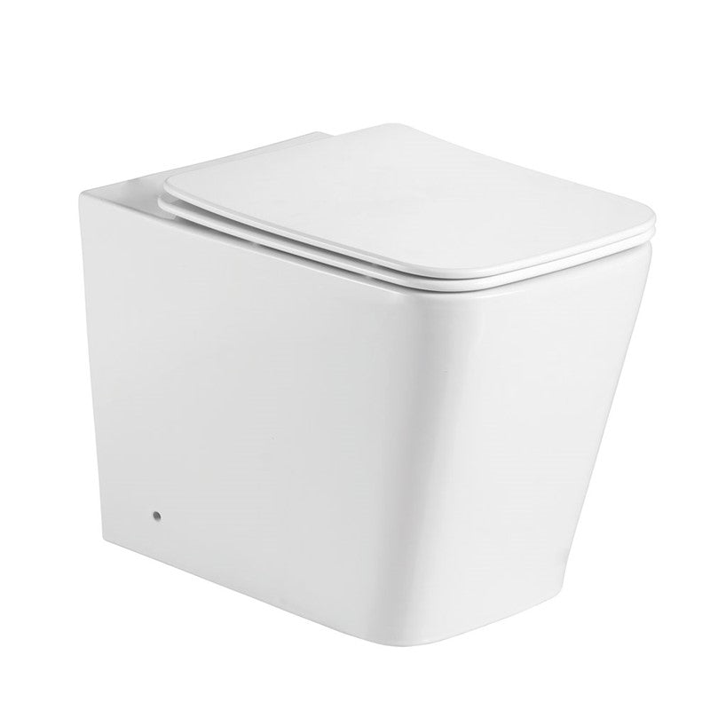 Synergy Torbole White Square Rimless Back To Wall Ceramic Toilet (SY-TIL04 & SY-TIL03)