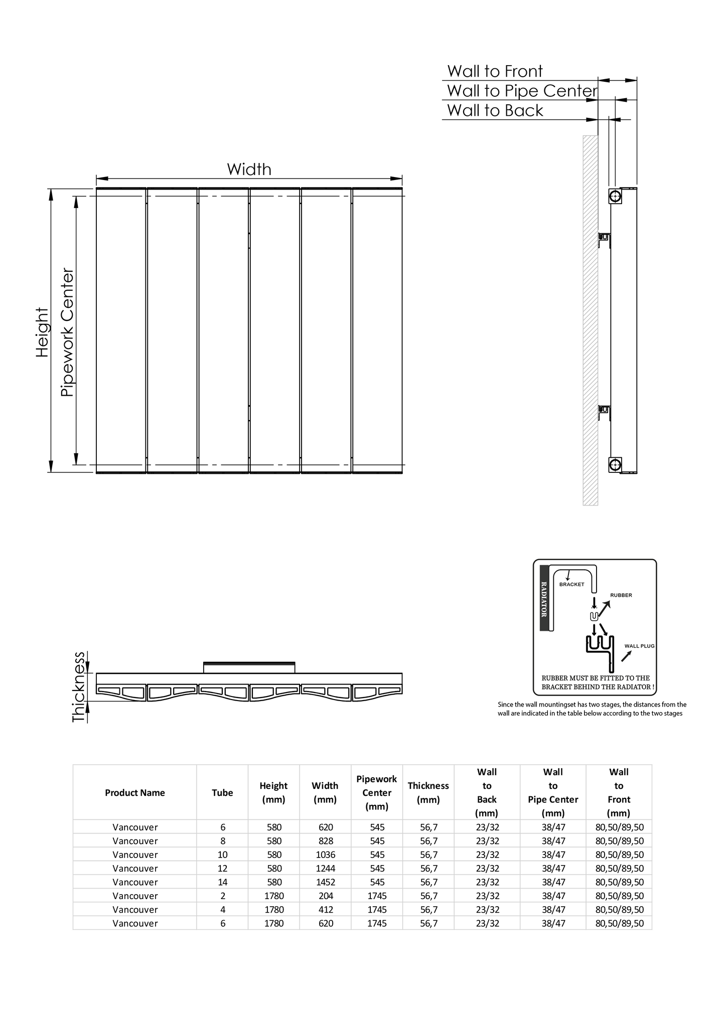 Vancouver Vertical Radiator by Kartell