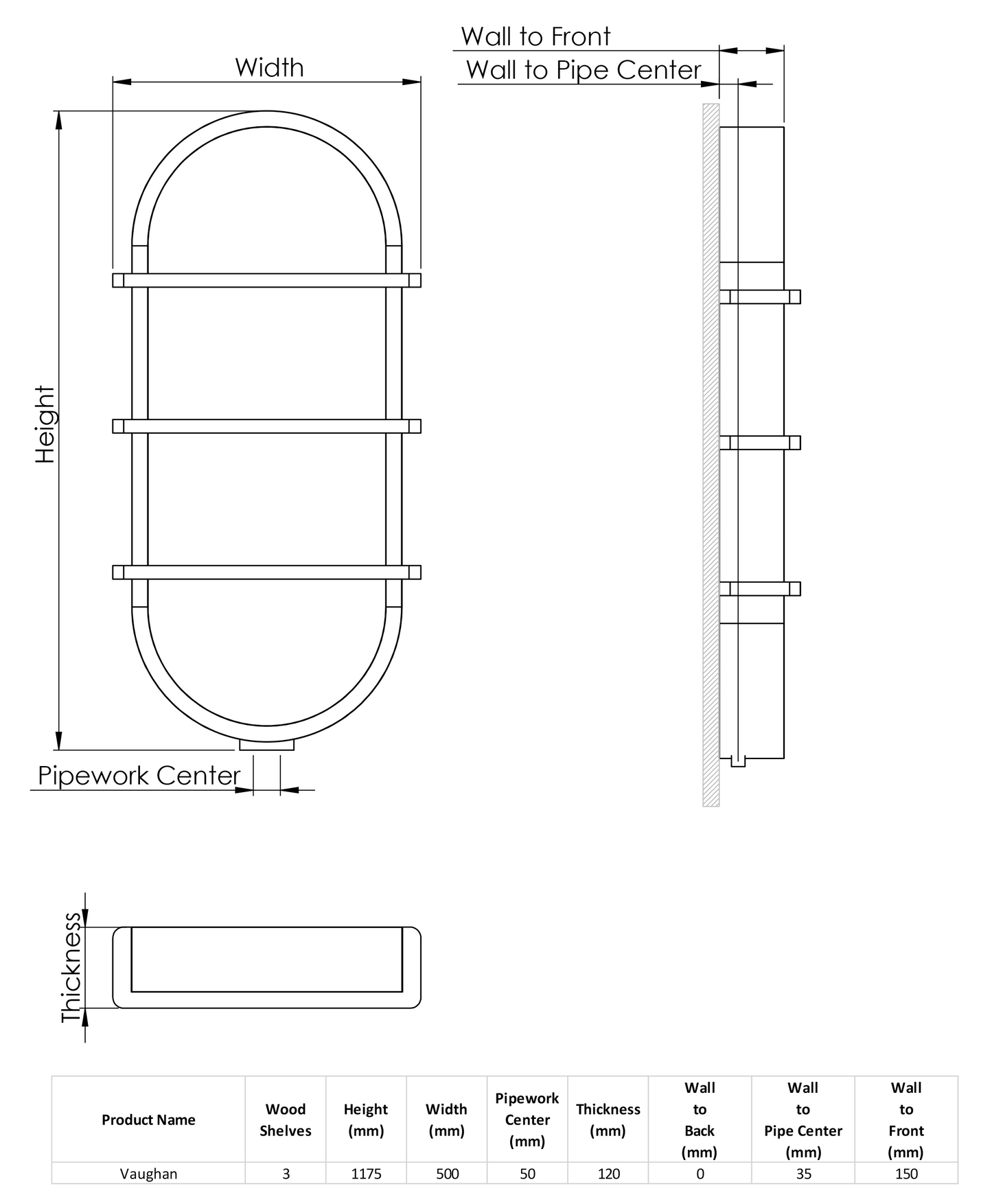 Vaughan Towel Rail by Kartell