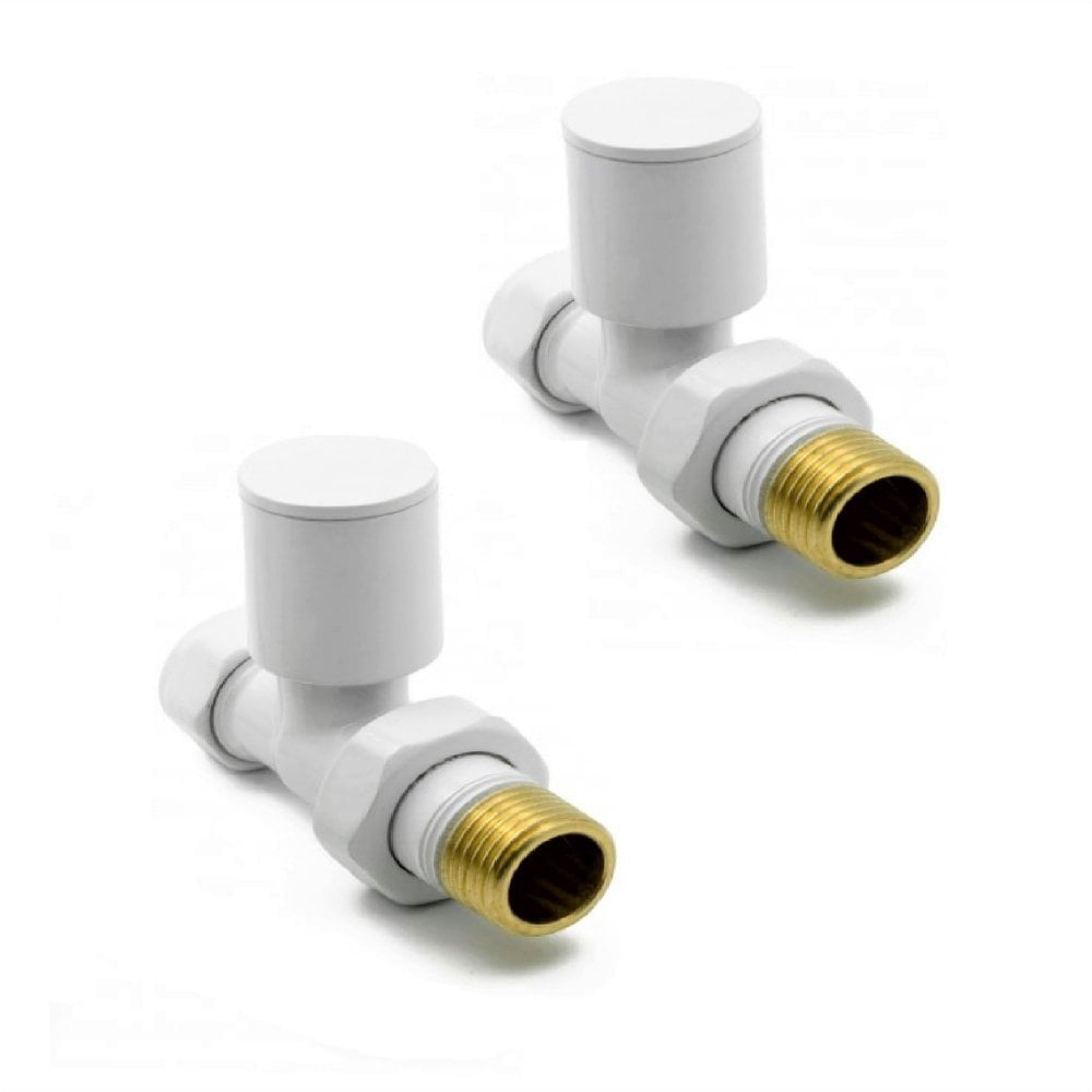 Manual White Radiator Valves by Kartell