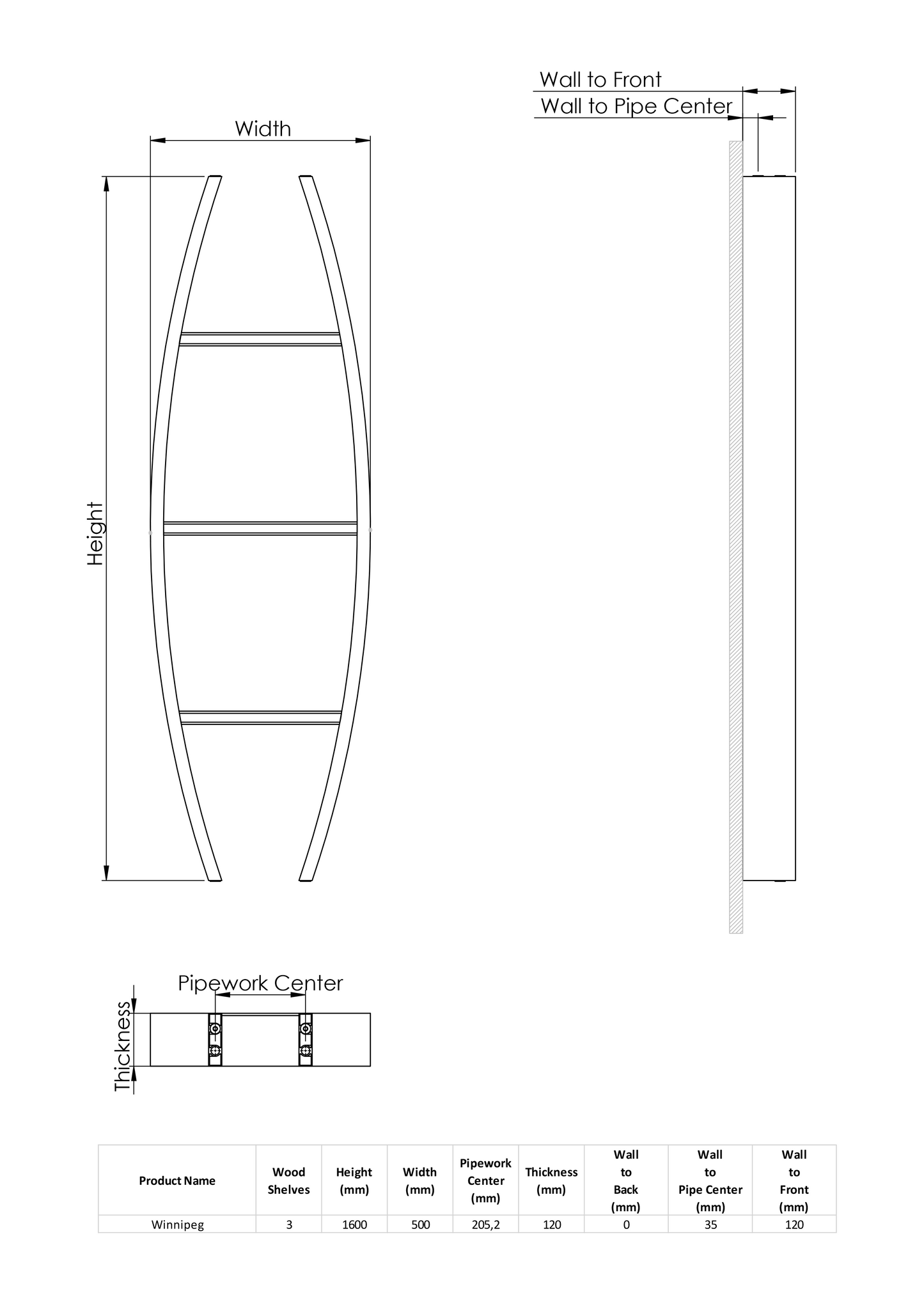 Winnipeg Towel Rail by Kartell