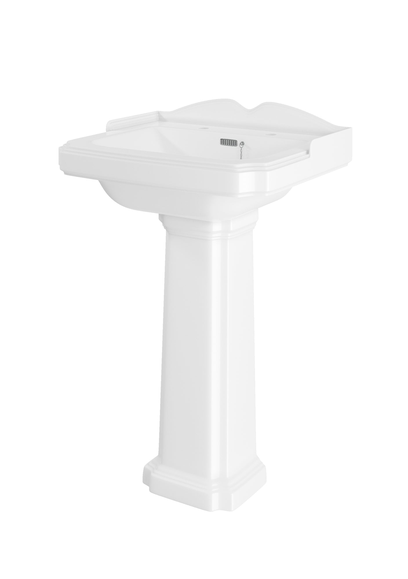 Classic Legend 2 Tap Hole Basin & Pedestal