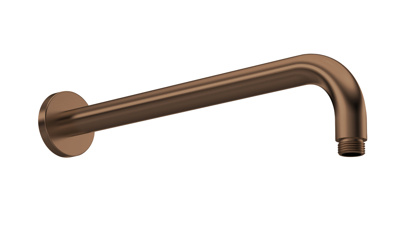 Wall Hung Shower Arm - Brushed Bronze