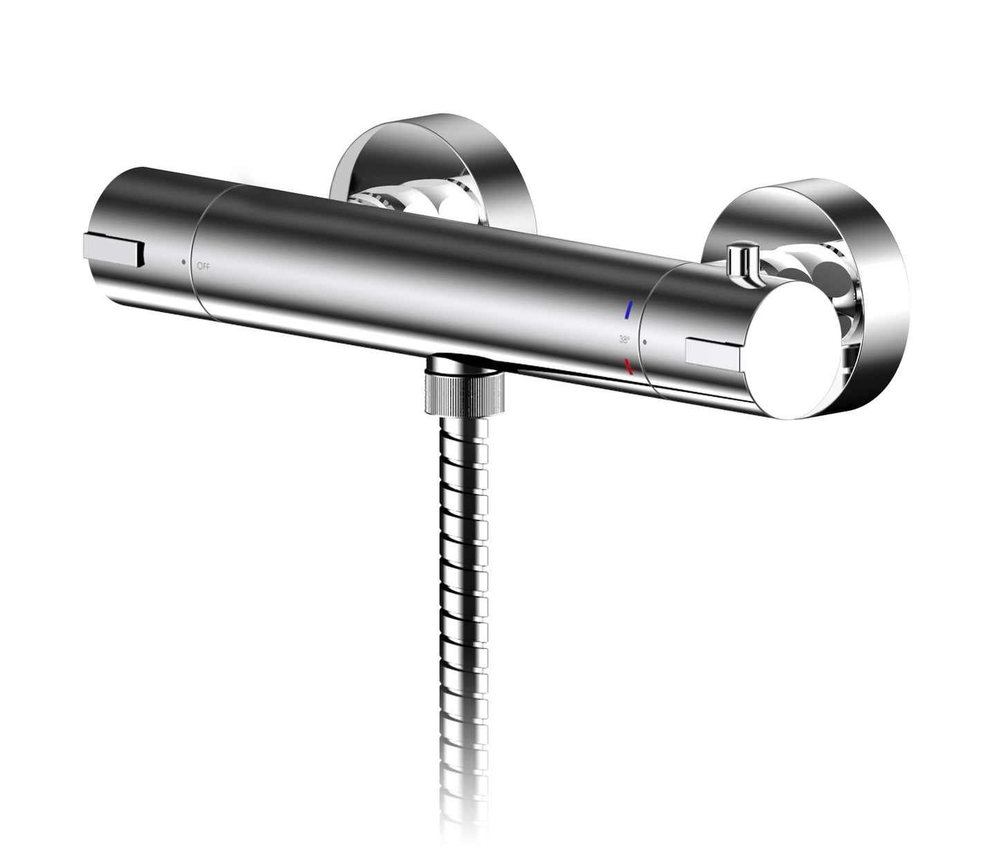 Arvan Thermostatic Bar Valve Brushed Gunmetal