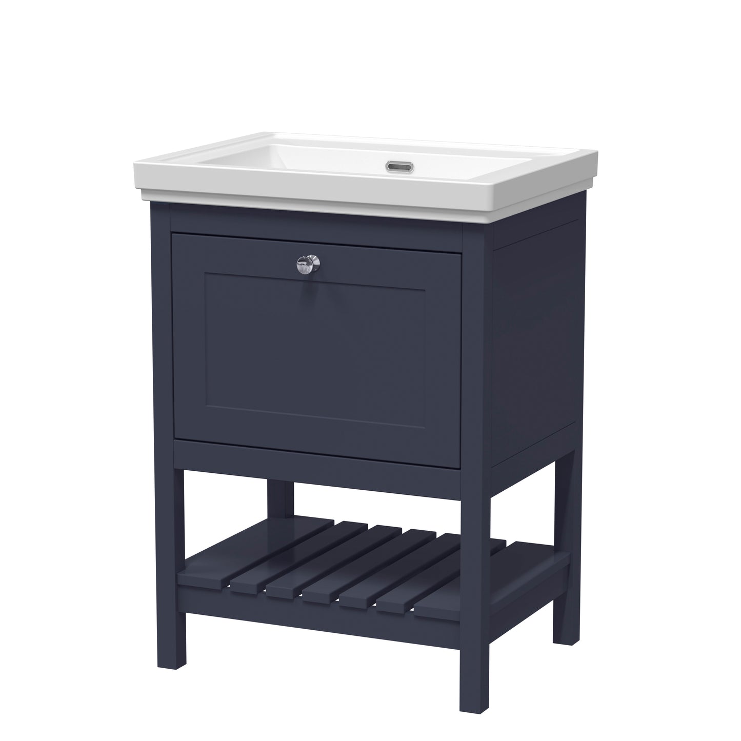 Hudson Reed Bexley 600mm Floor Standing 1 Drawer Vanity & Basin