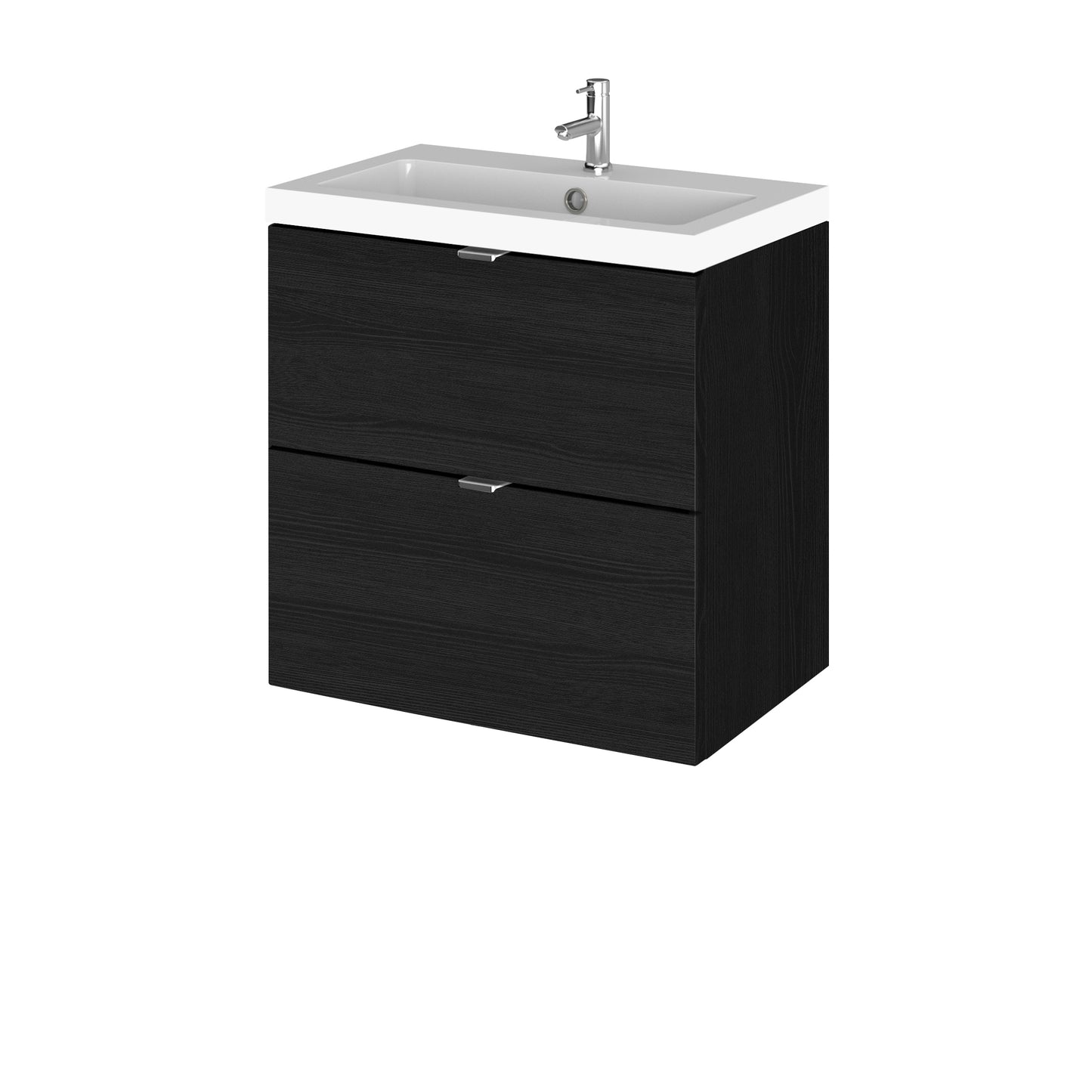 Hudson Reed Fusion 505mm Wall Hung 2 Drawer Vanity Unit & Basin