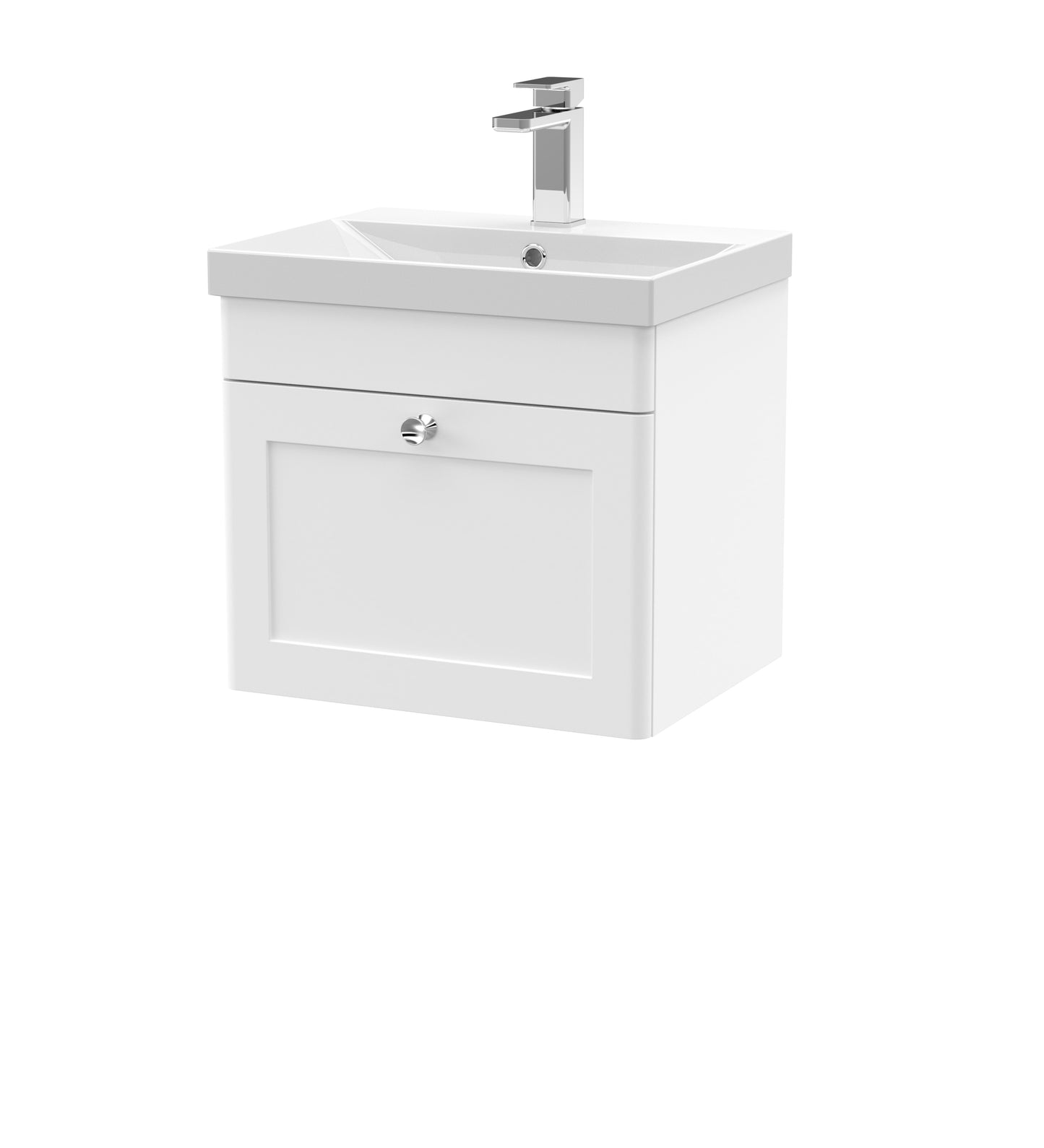 Classique 500mm Wall Hung 1 Drawer Vanity Unit by Nuie