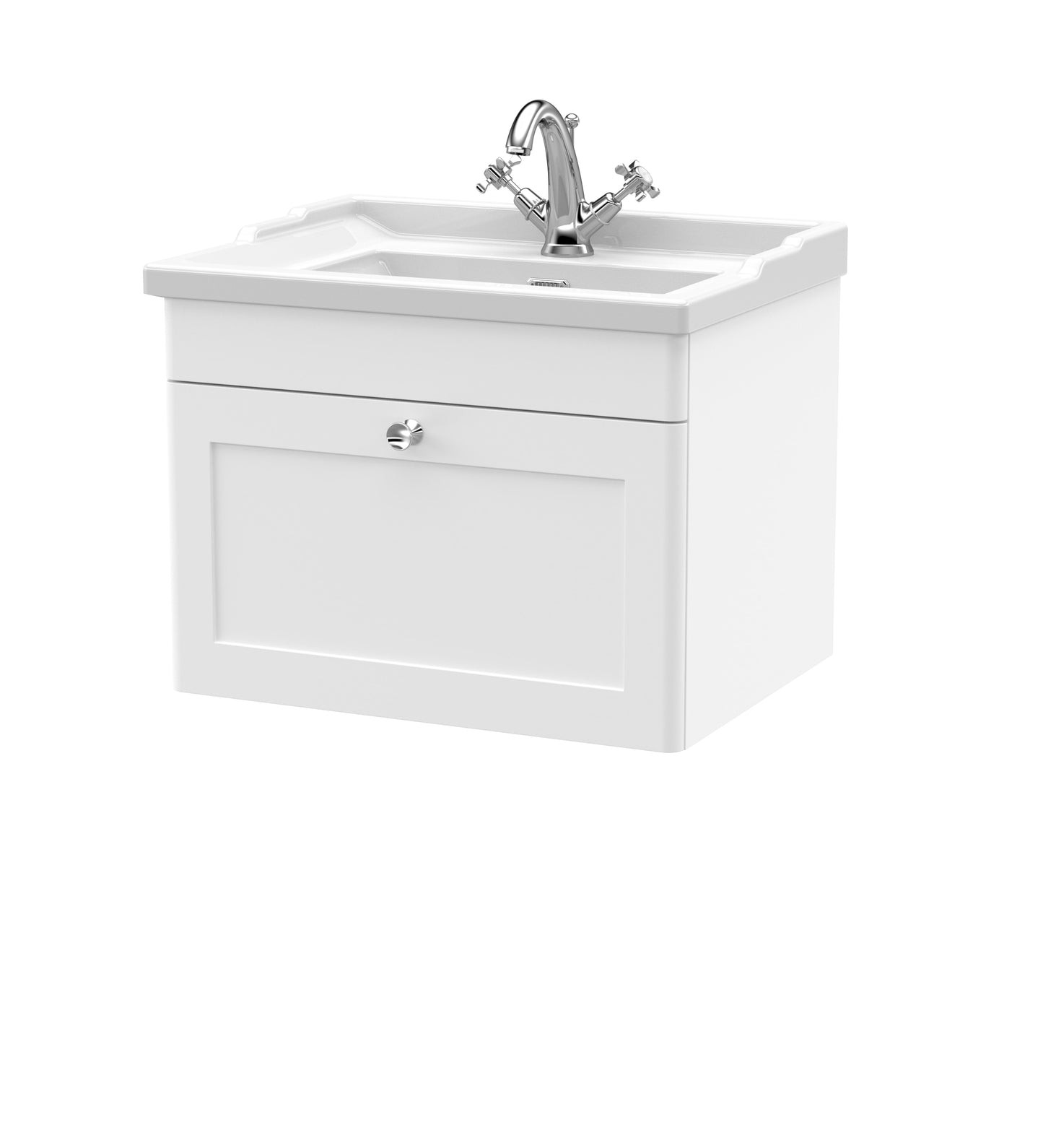 Classique 600mm Wall Hung 1 Drawer Vanity Unit by Nuie