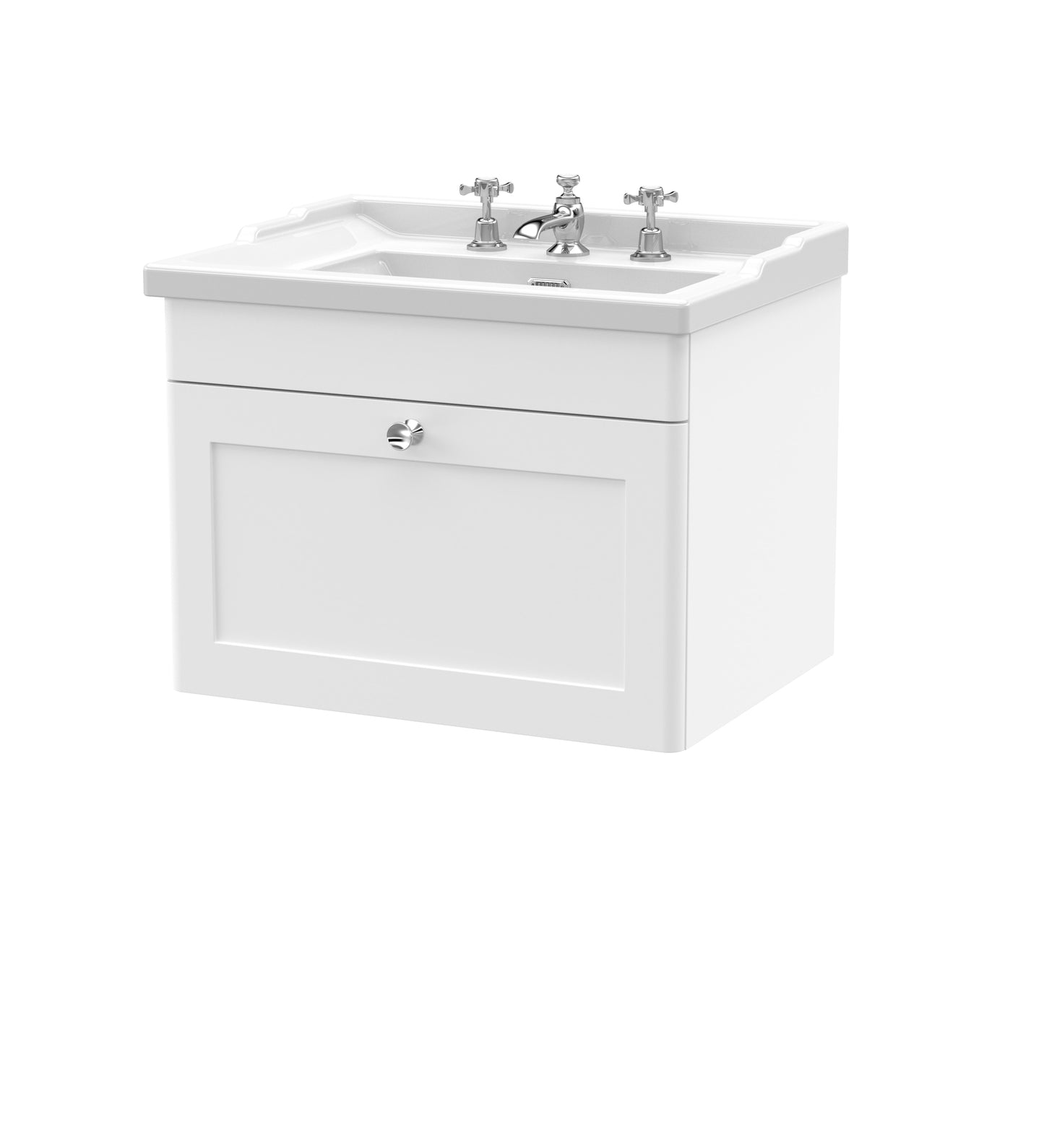 Classique 600mm Wall Hung 1 Drawer Vanity Unit by Nuie