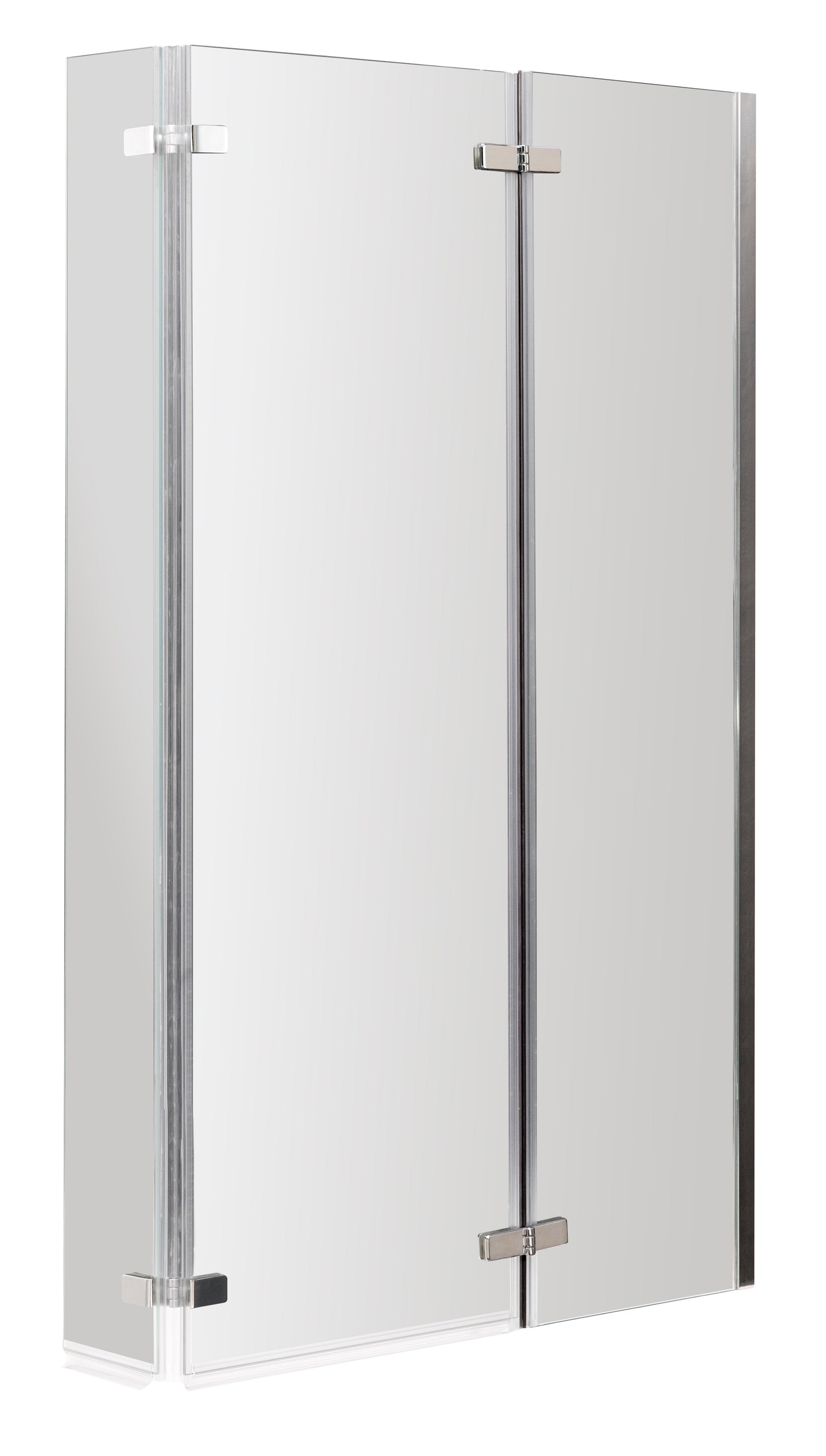 L-Shape Fixed Bath Screen Double Hinge