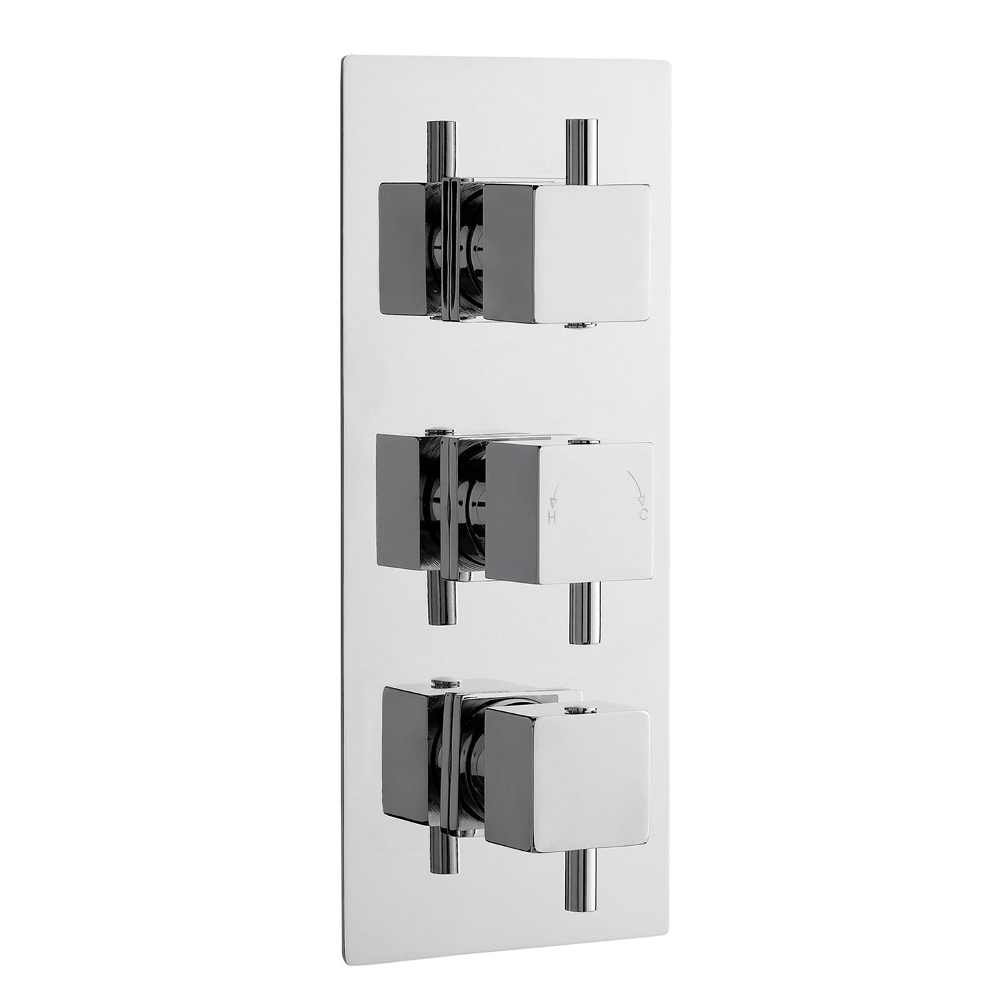 Square Showers Triple Thermostatic Shower Valve
