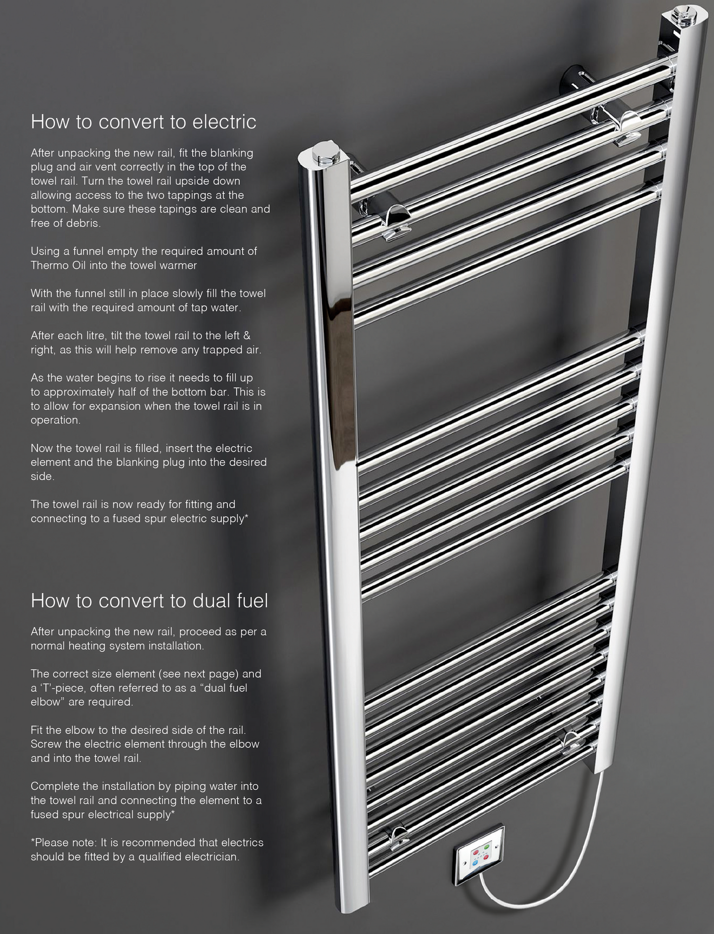 Synergy Loco Premier Curved 500Mm Chrome Ladder Rail (RLLP512C)