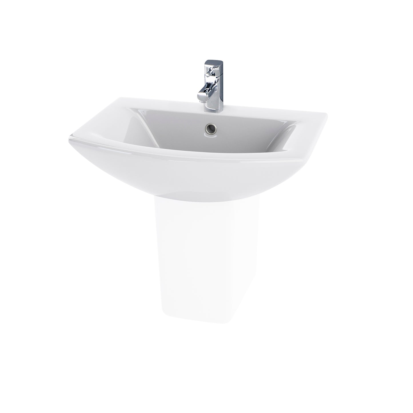 Ettore Small Cloakroom Basin 1 Tap Hole