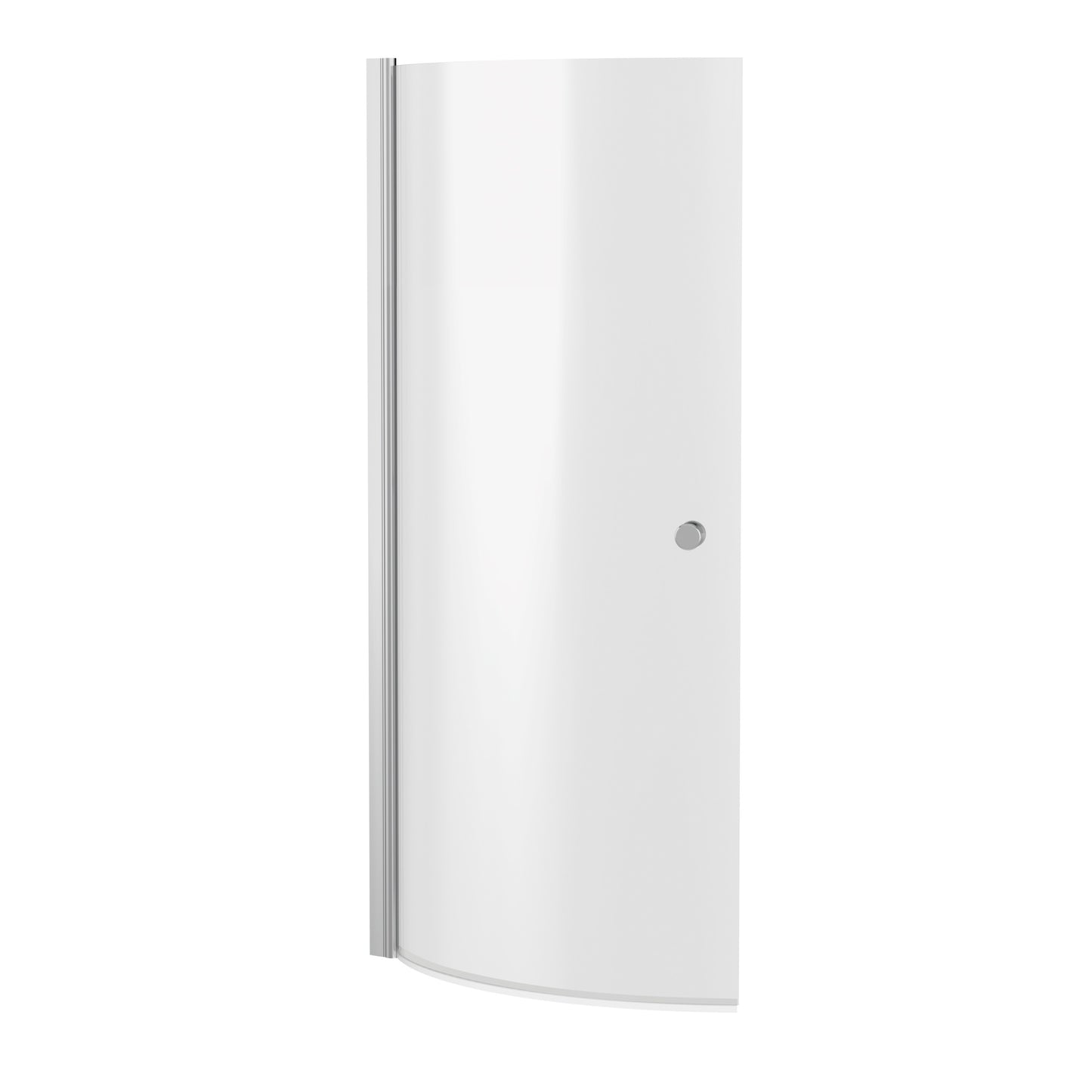 Curved Hinged P-Bath Screen with Knob