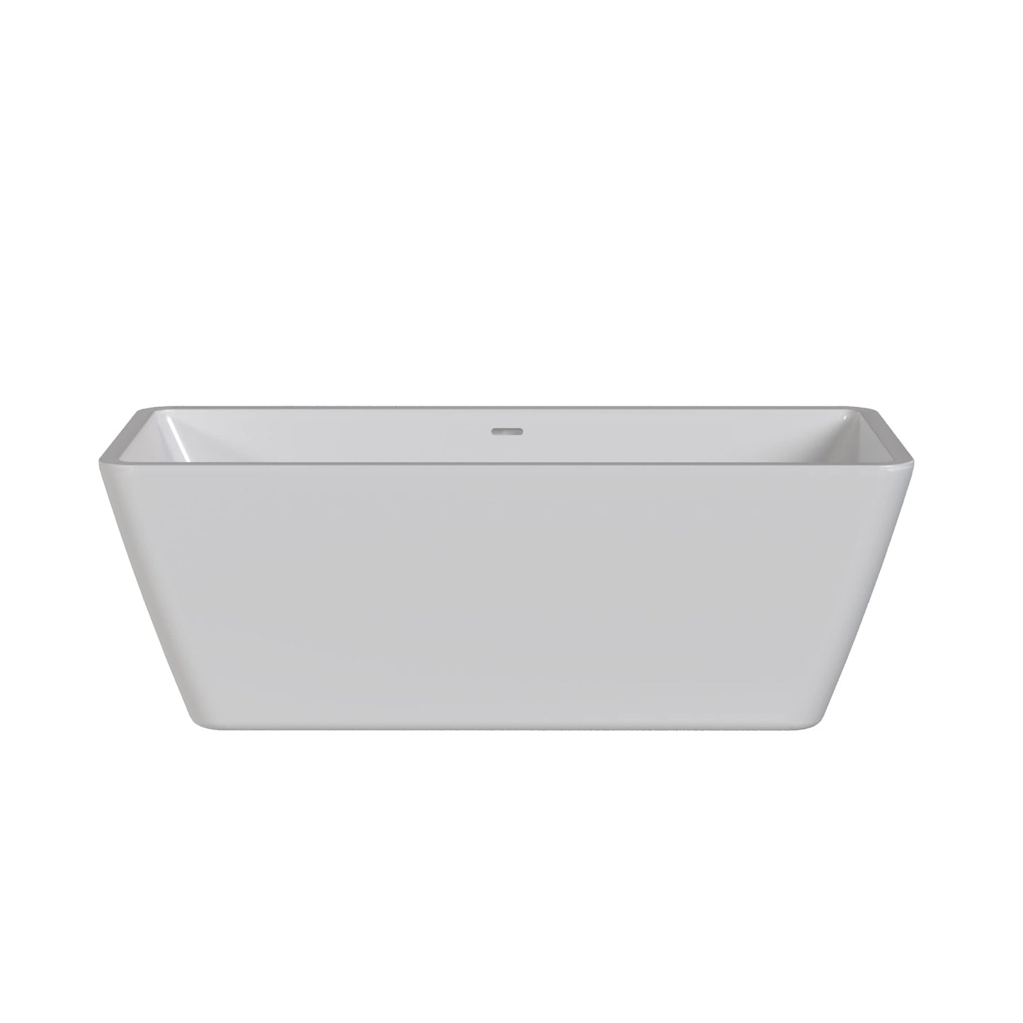 Endeavor Square Back to Wall Freestanding Bath by Nuie