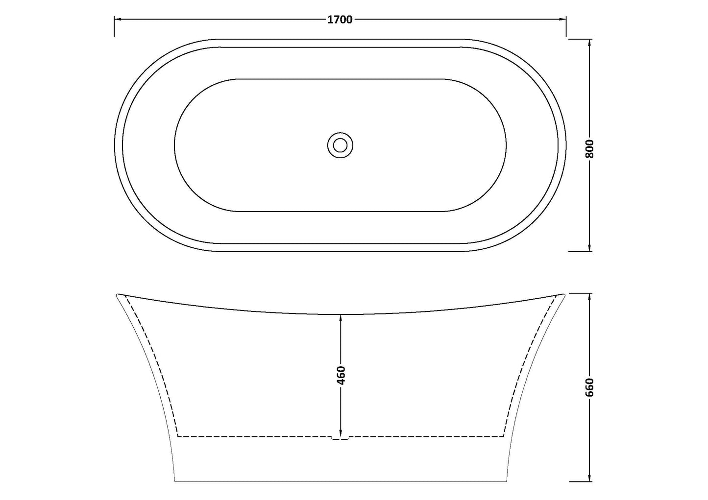 Epoch Freestanding Slipper Bath by Nuie