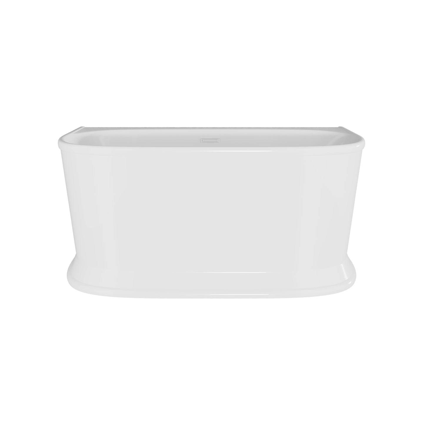 Timora Back to Wall Freestanding Bath by Nuie