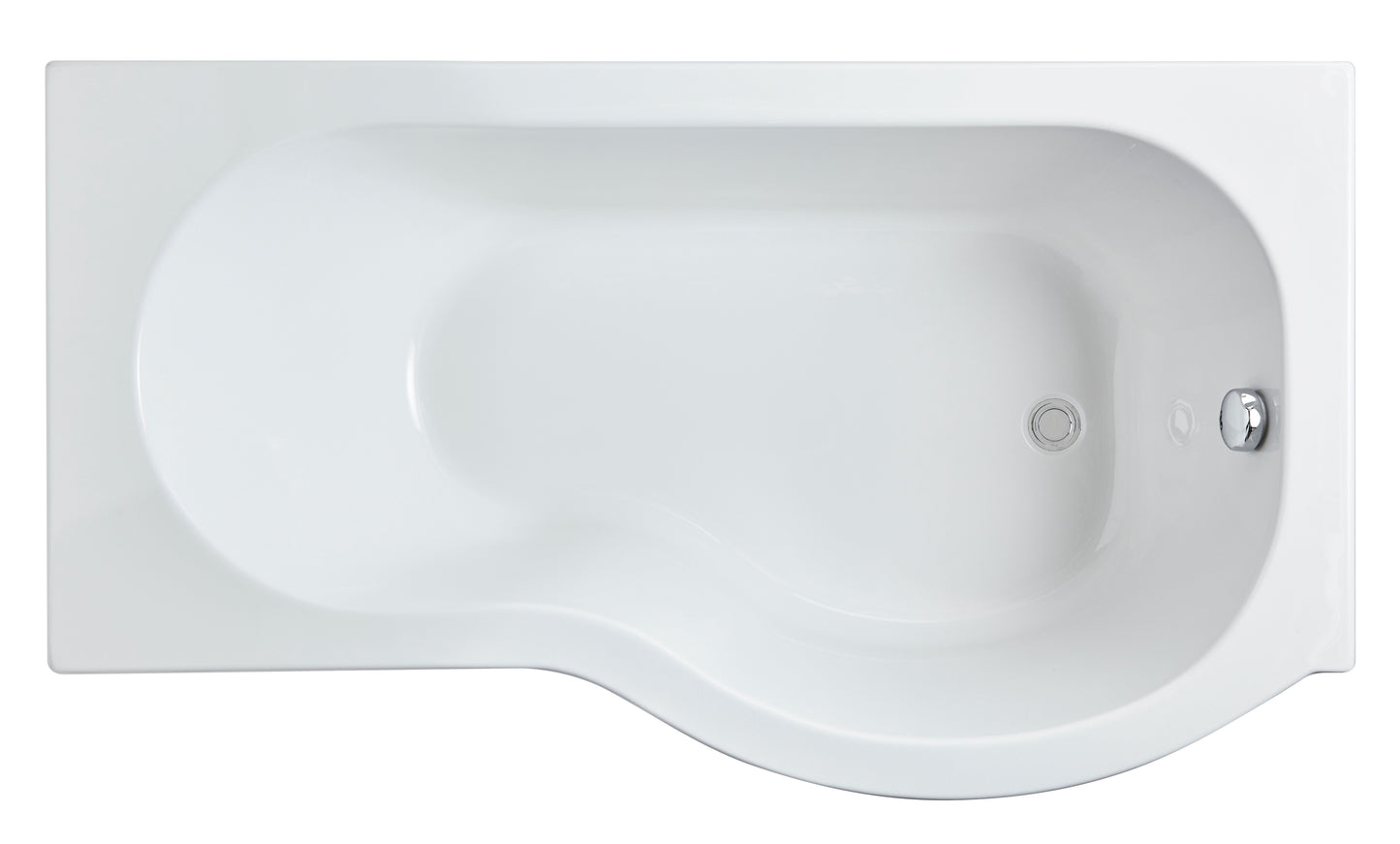 P-Shaped Shower Bath by Nuie