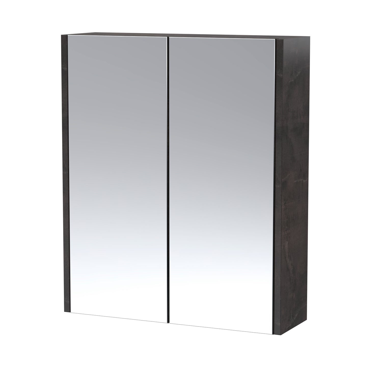 Juno Wall Hung 2 Door Mirror Cabinet, 600mm
