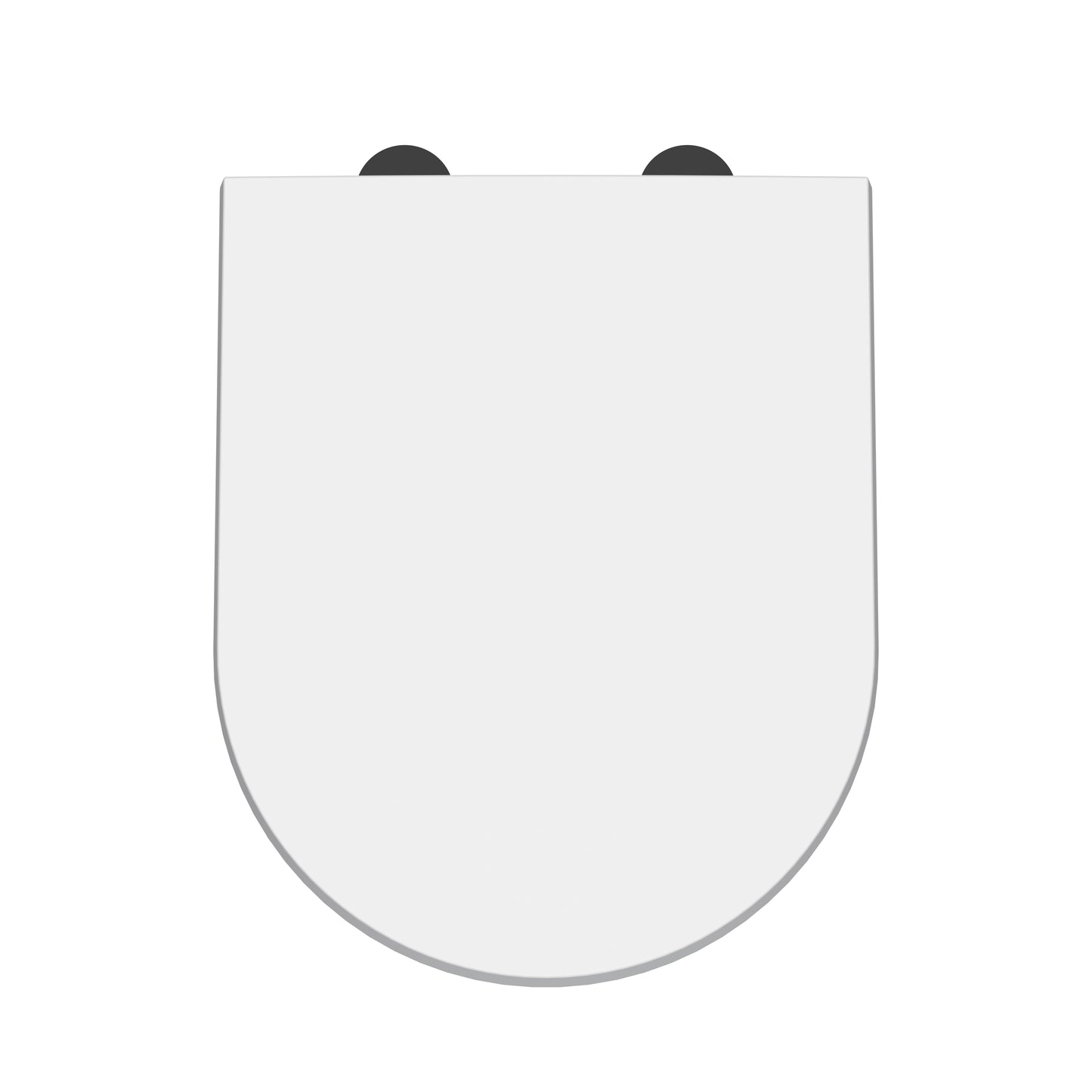 Hudson Reed D Shape 450mm x 370mm Gloss White Soft Close Toilet Seat Quick Release
